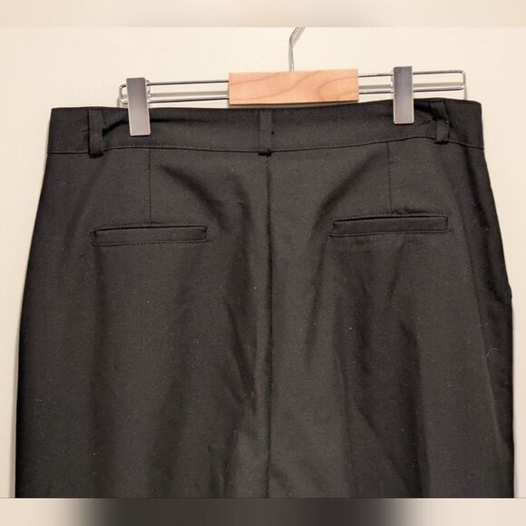 3/$30 EUC Wonlog Korea L Tall Black Wide Leg Dress Pants - SEE SIZE NOTES - Picture 5 of 5